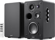 Active Bookshelf Speakers 100W Bluetooth HDMI ARC Phono USB Stereo