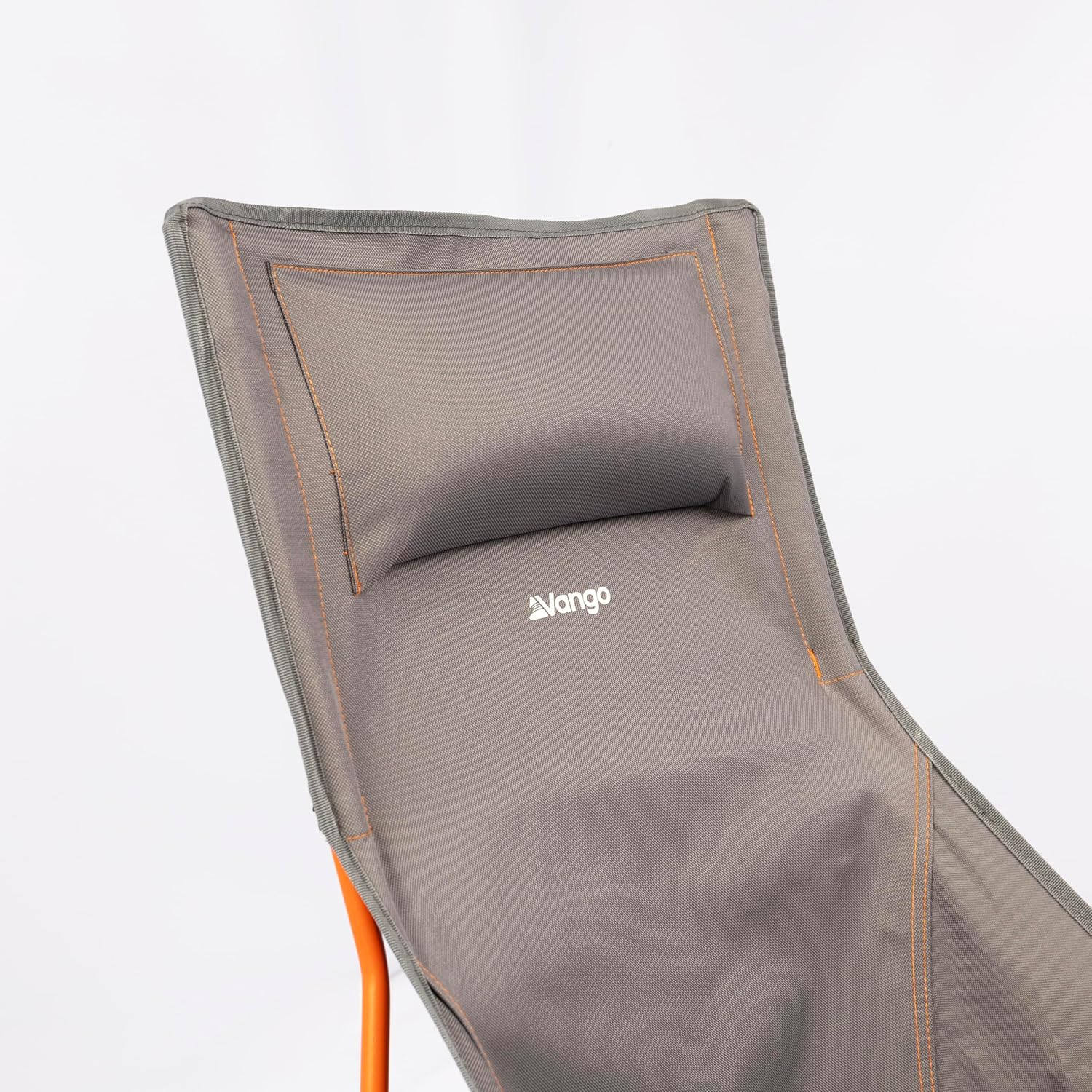 Tall Foldable Camping Chair Compact High Back Grey