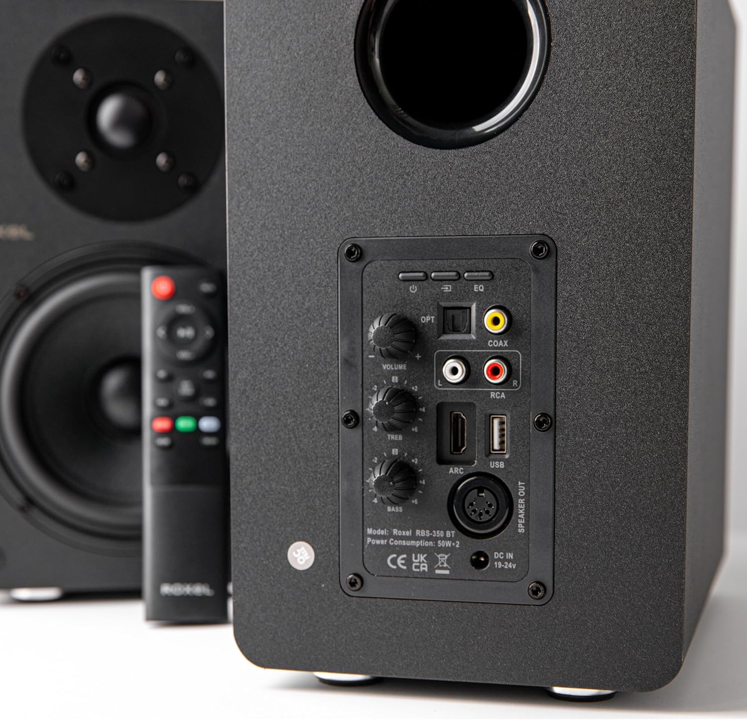 Bookshelf Speakers 100W RMS Bluetooth HDMI ARC 5.25 Bass