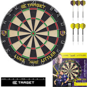 Pro Dart Board Set Steel Tip Darts Staple Free Competition Kit