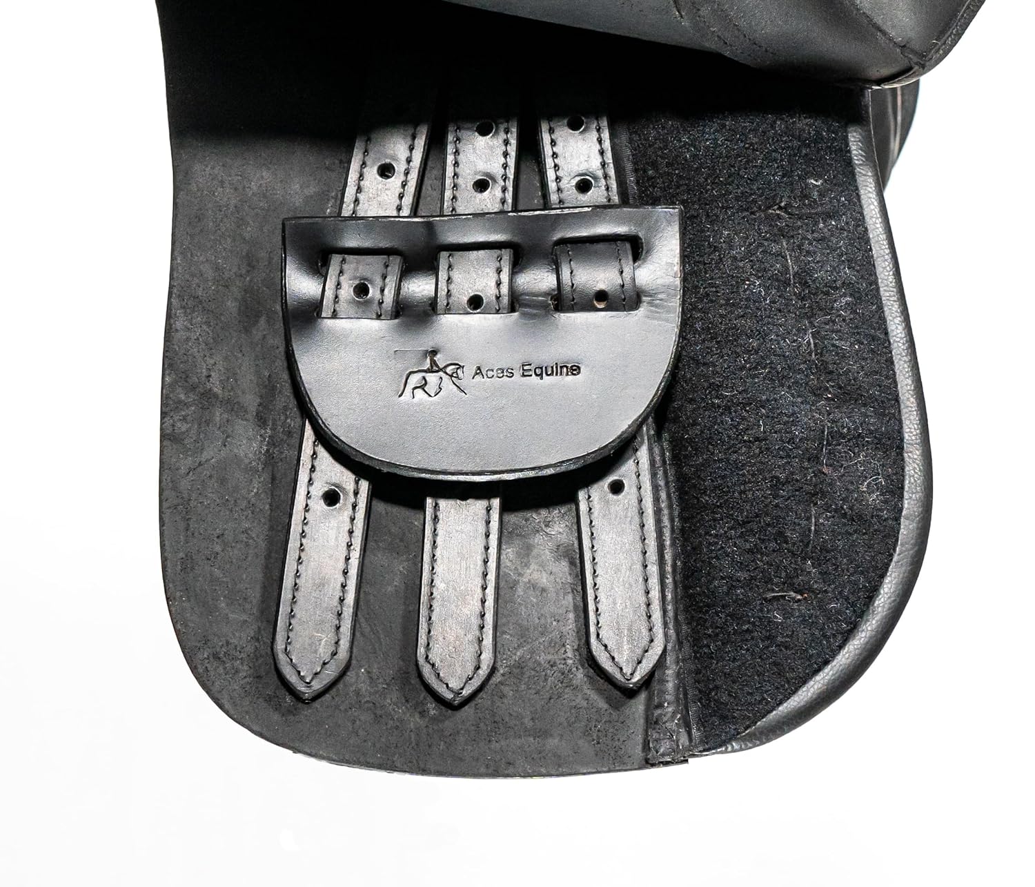 Black Treeless Horse Saddle 16 Inch Lightweight Comfort