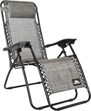 Zero Gravity Reclining Sun Lounger Folding Chair with Head Pillow