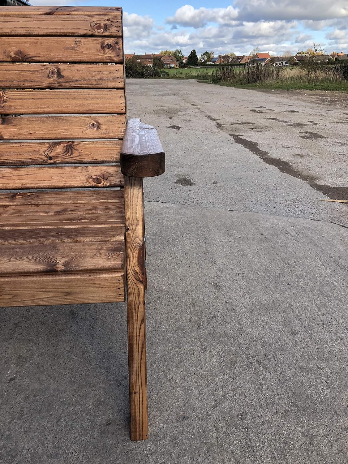4FT Wooden Garden Bench 2 Seater Patio Outdoor Seat