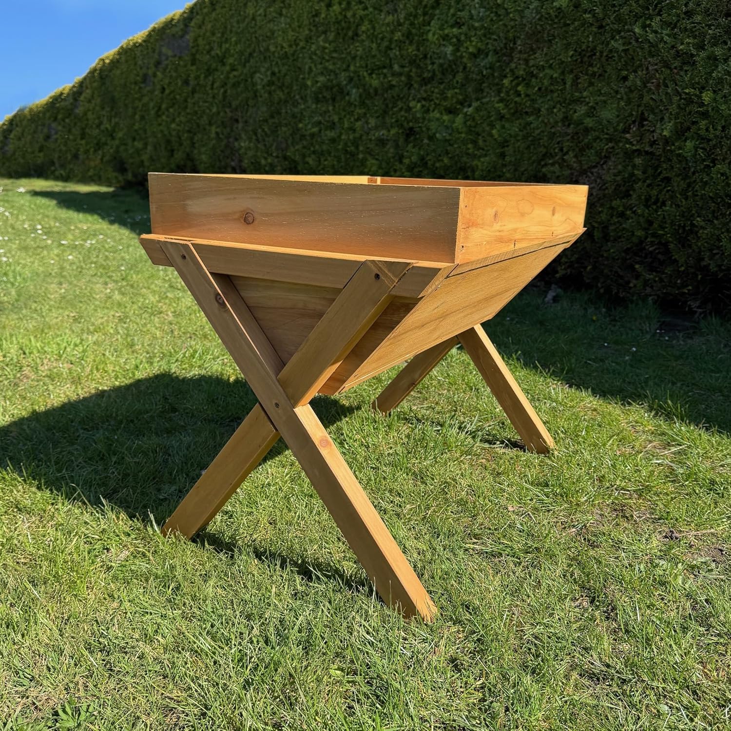 75cm Wooden Raised Garden Bed Vegetable Planter with Liner