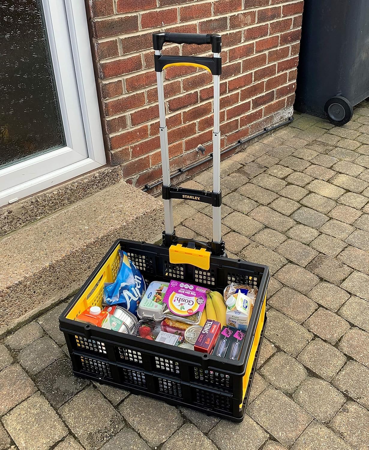 Folding Hand Truck 60KG With Basket Holder Trolley