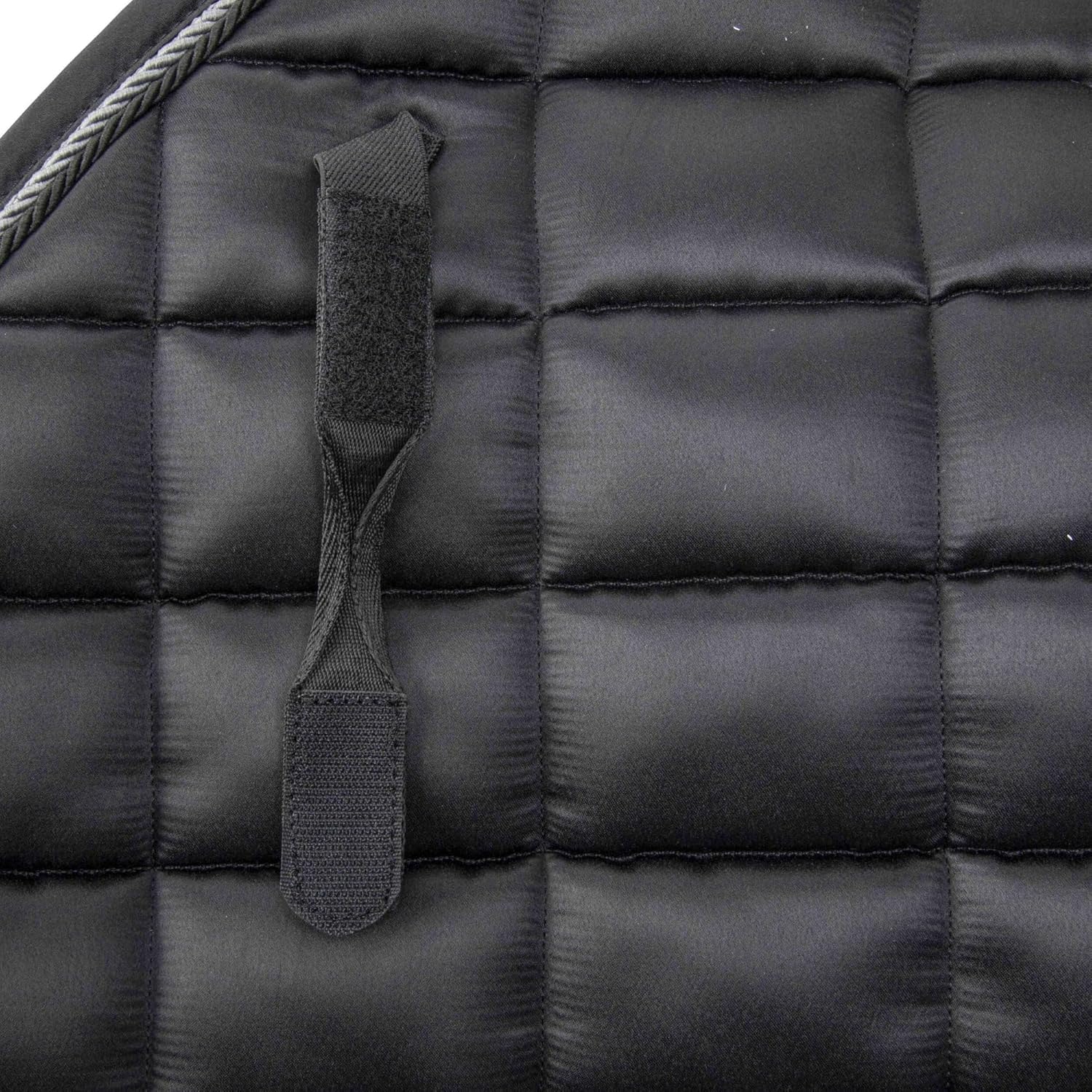 Black Satin Jump Saddlecloth 17 18 Inch with Ultra Dry Lining