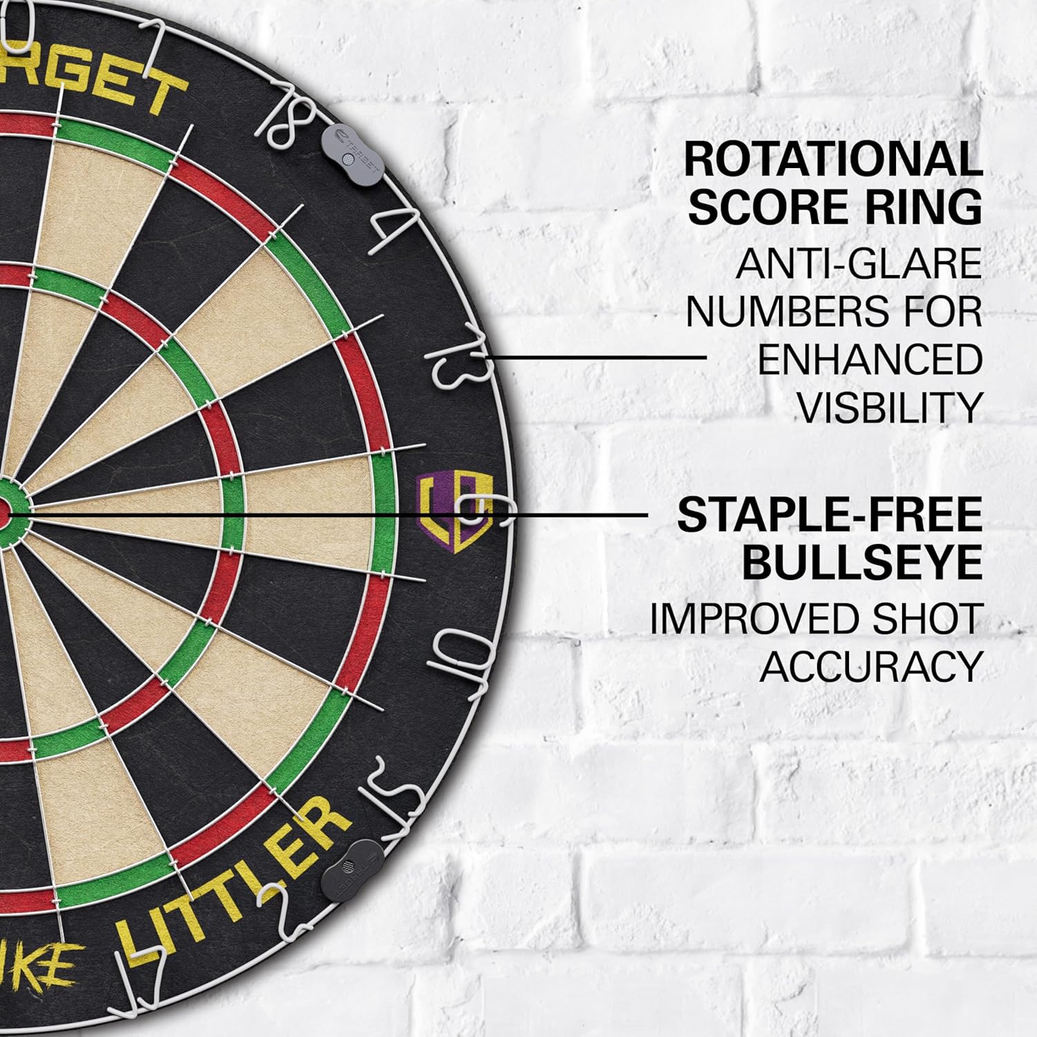 Pro Dart Board Set Steel Tip Darts Staple Free Competition Kit