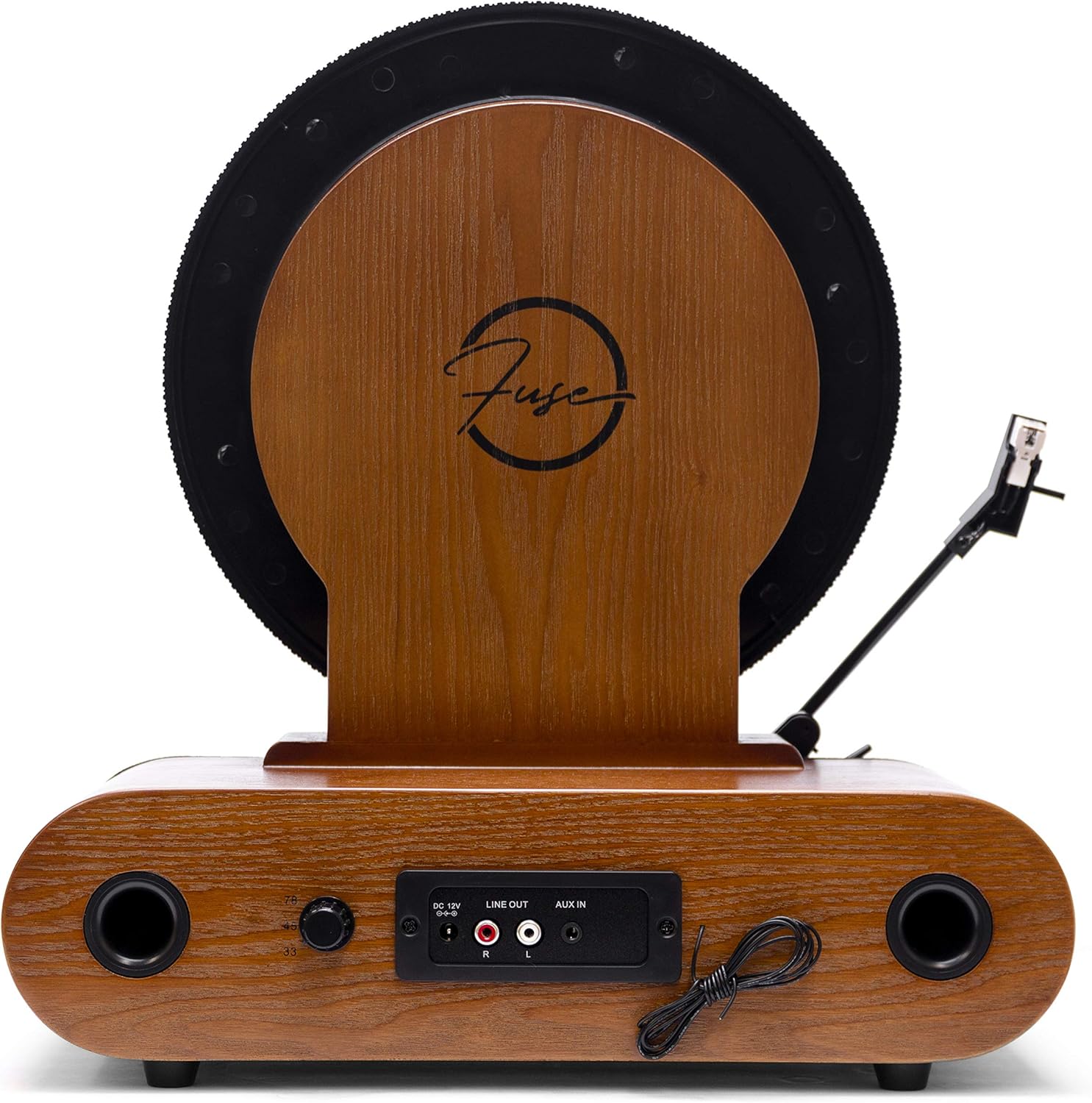 Vertical Record Player Bluetooth Speakers FM Radio Green