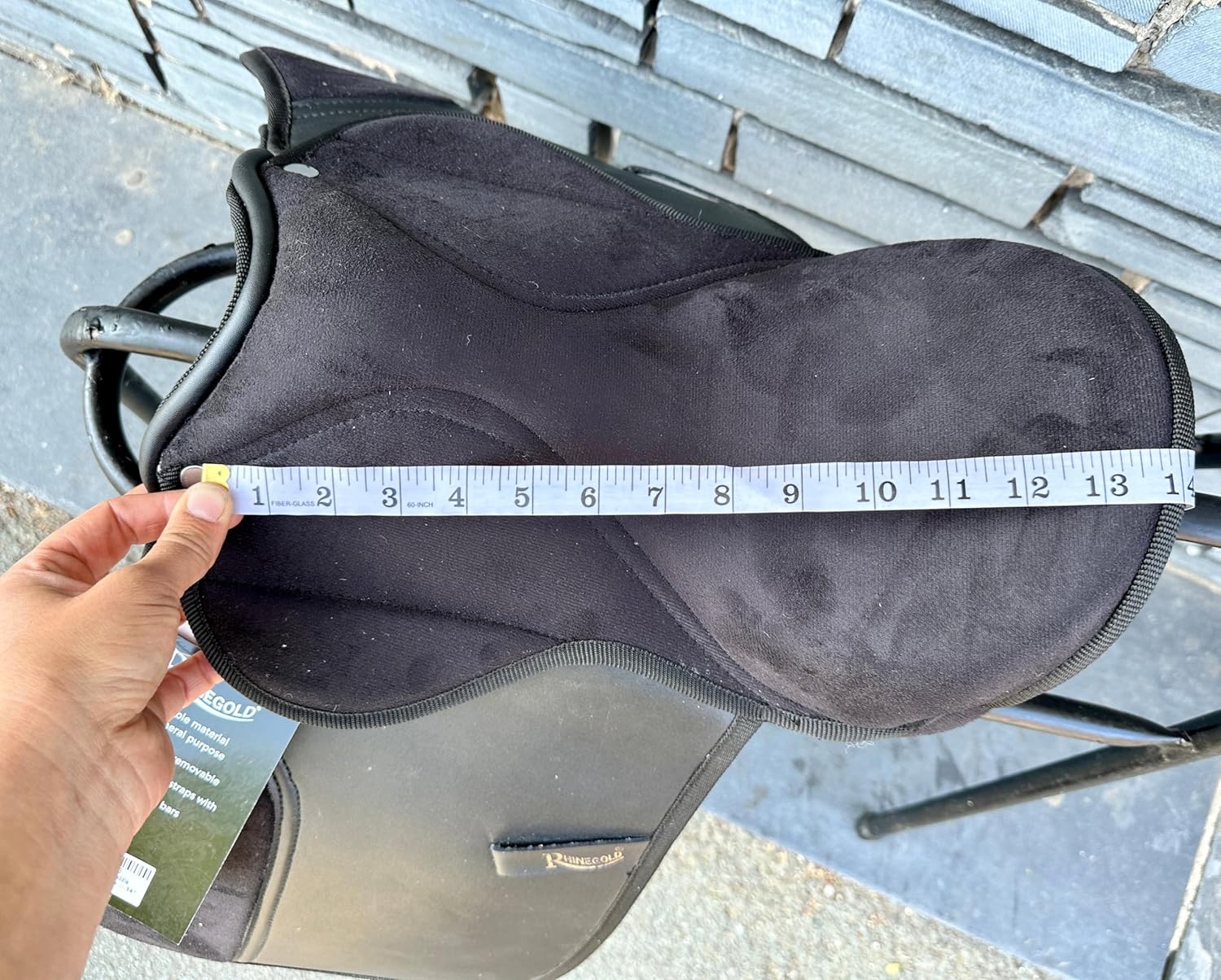 Black Pony GP Saddle 14 Inch Synthetic Lightweight Medium Fit