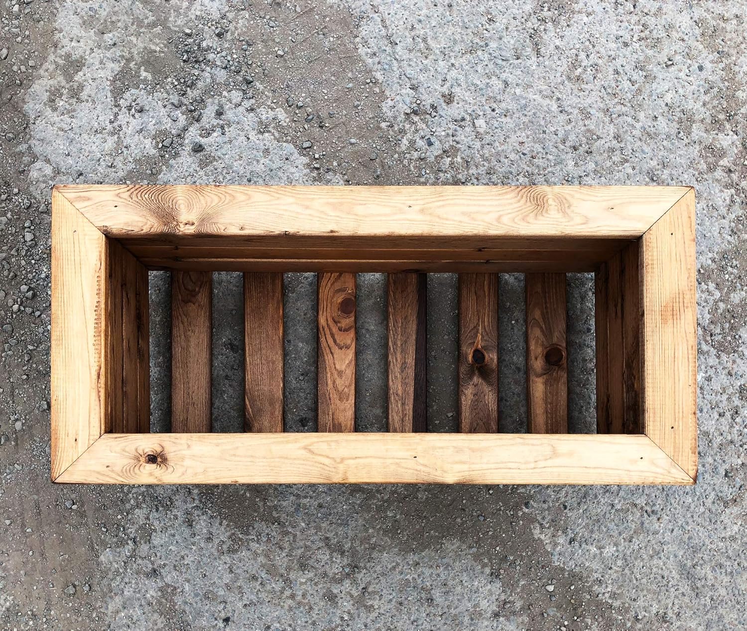 Extra Large Wooden Trough Planter Heavy Duty Garden Box 82cm