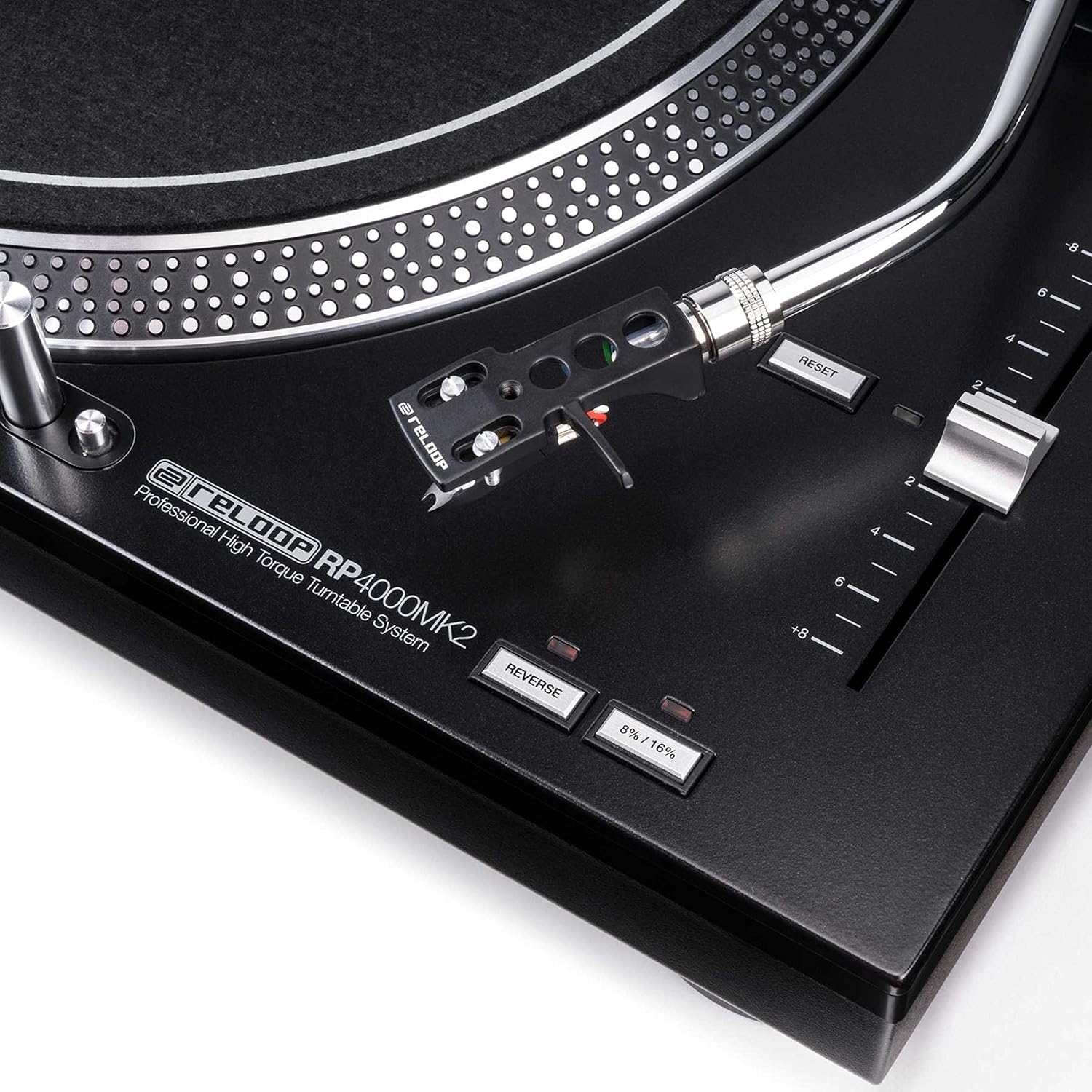 DJ Direct Drive Turntable High Torque Pitch Control Black