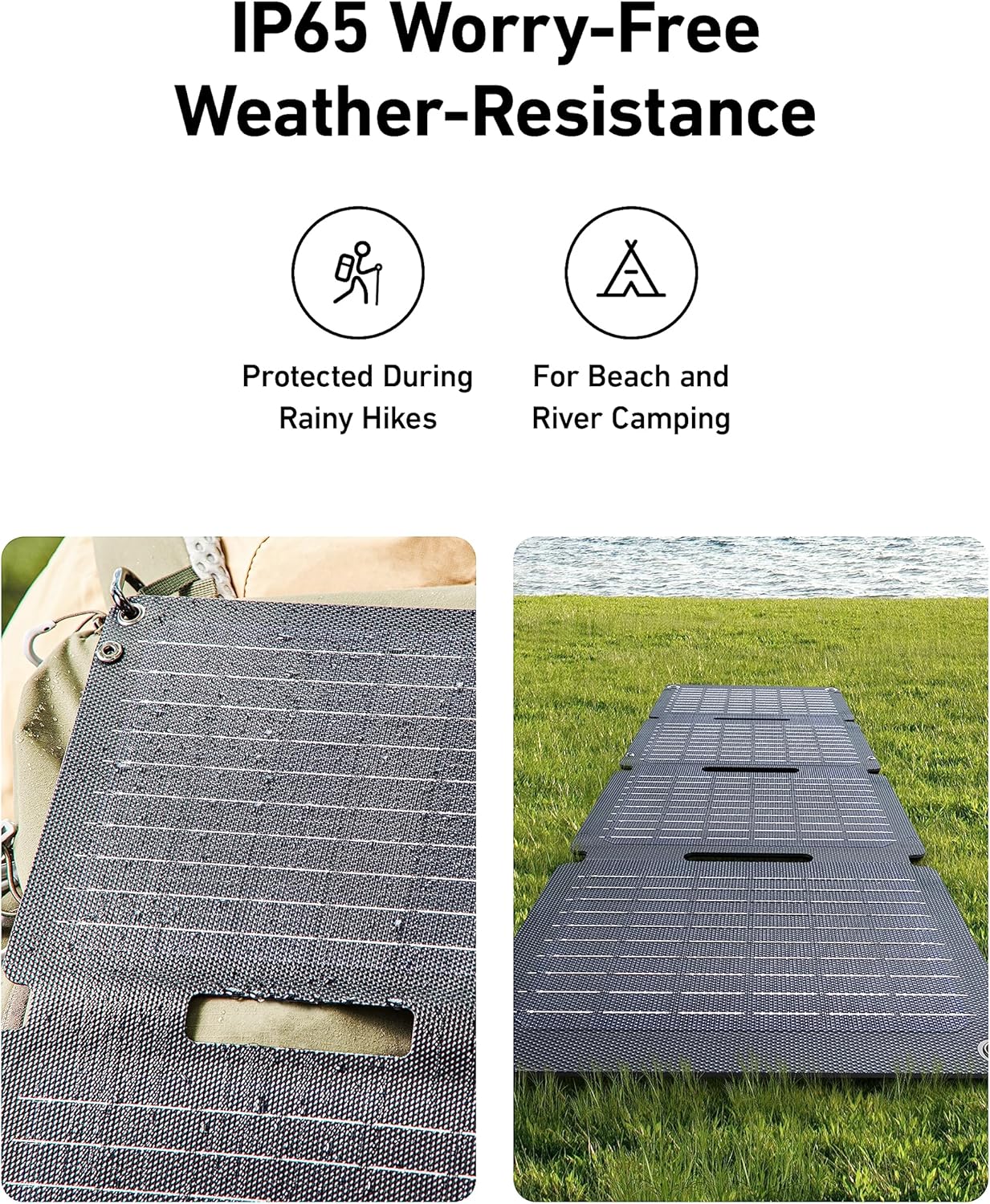 30W Foldable Solar Panel Portable USB C Charger Camping