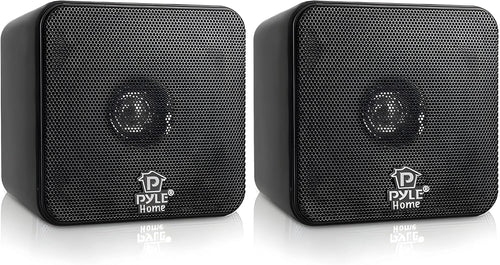Mini Bookshelf Speakers 200W Compact Stereo Pair Clear Sound TV PC