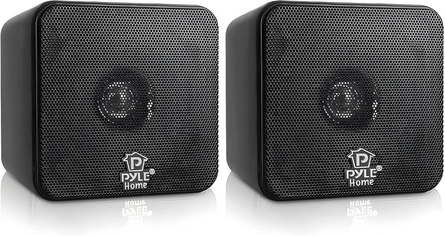 Mini Bookshelf Speakers 200W Compact Stereo Pair Clear Sound TV PC