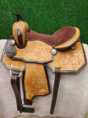 Leather Western Horse Saddle 14 Inch Classic Trail Seat