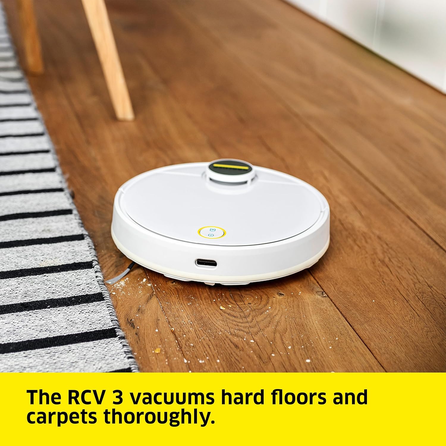 Robot Vacuum Mop 2500Pa LiDAR App Control Smart Mapping Auto