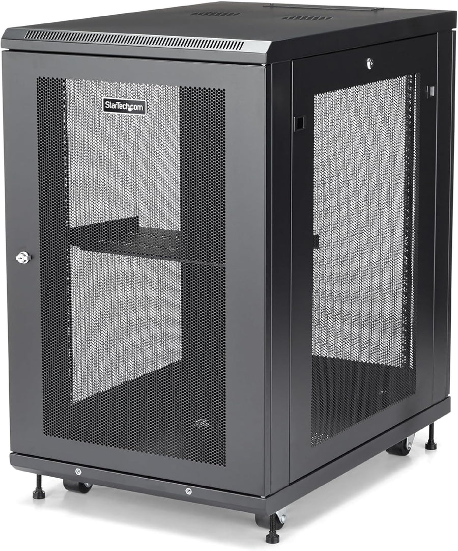 18U Enterprise Server Rack Cabinet 4 Post Enclosed