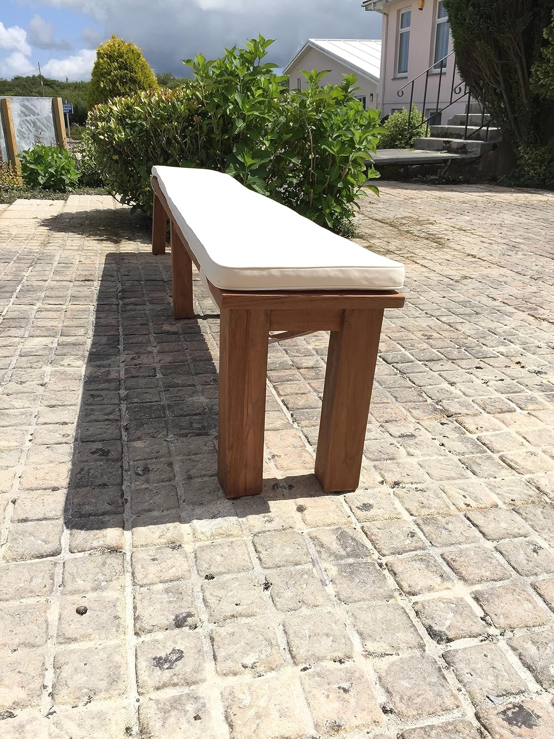 Outdoor Bench Cushion 180cm Waterproof Garden Seat Pad Natural