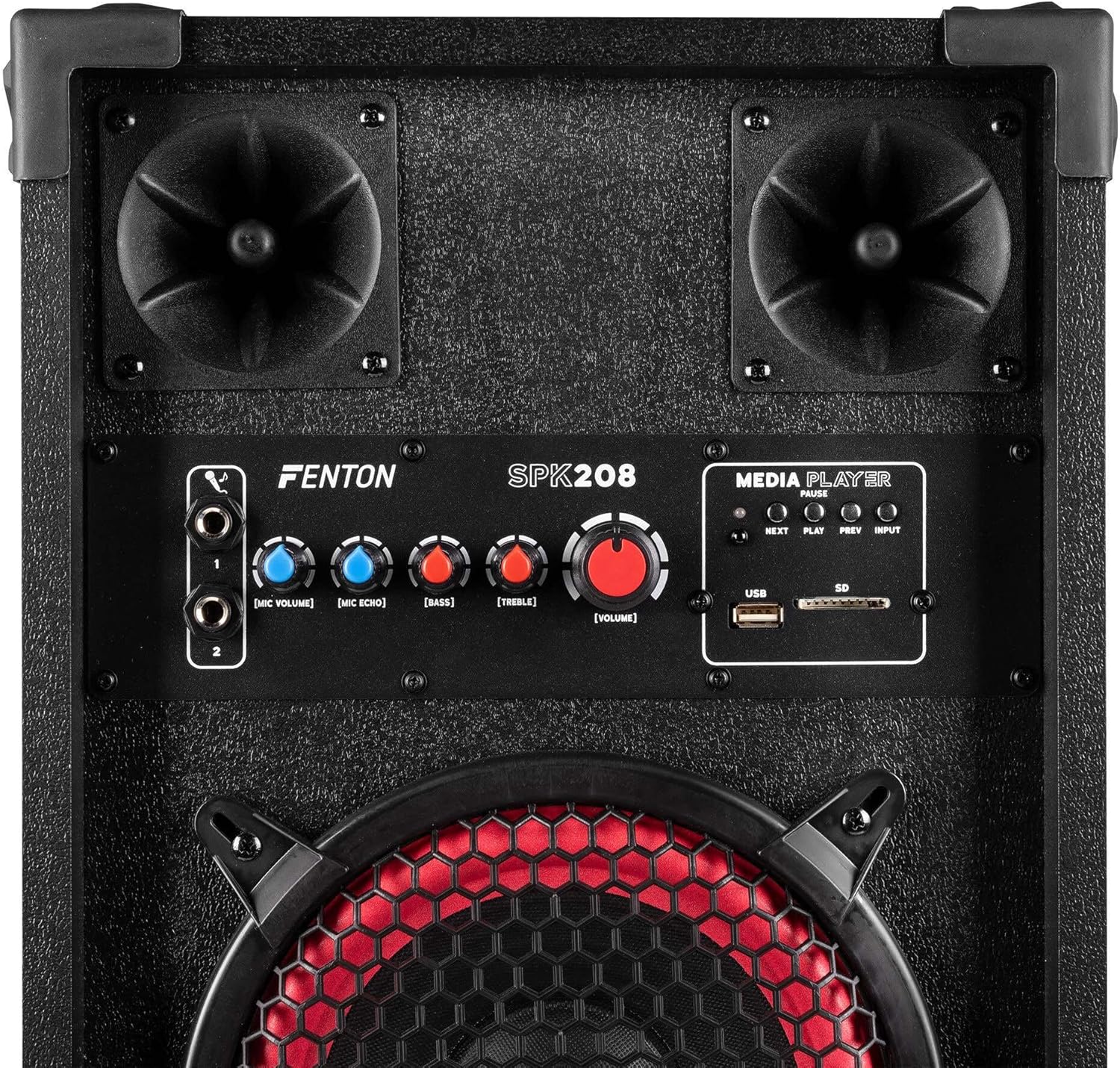 Active Party Speakers 800W Pair Bluetooth DJ Karaoke