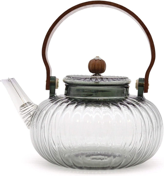 950ml Glass Teapot with Infuser Filters Stovetop Safe Loose Leaf Tea