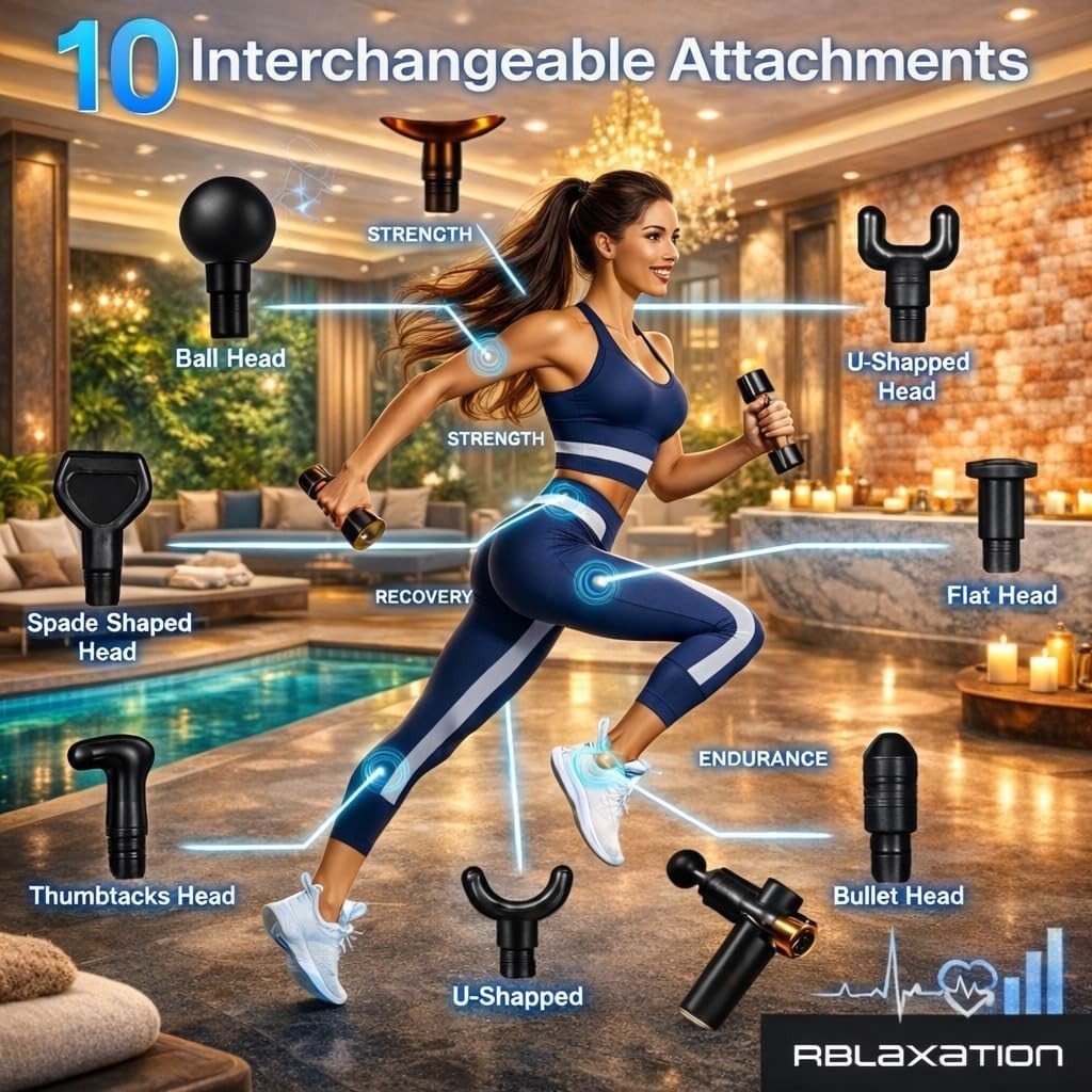 99 Speed Massage Gun Deep Tissue Quiet LCD Percussion Muscle Recovery - Kwikley