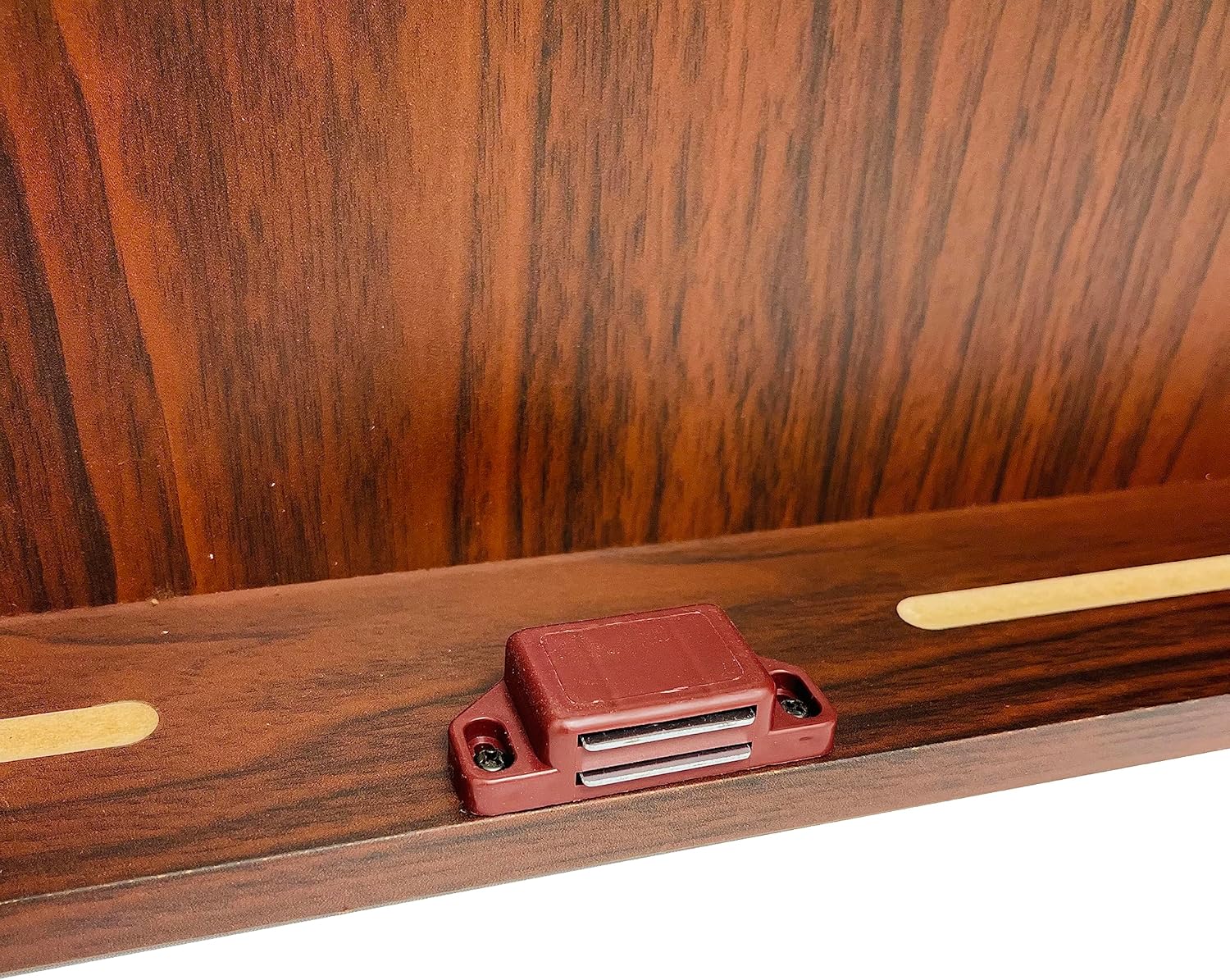 Dart Board Cabinet Set Walnut Wood Scoreboard 6 Steel Darts