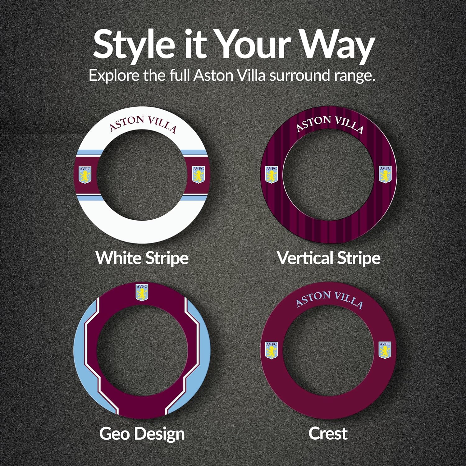 Dartboard Surround Heavy Duty Rubber Wall Protector 68cm