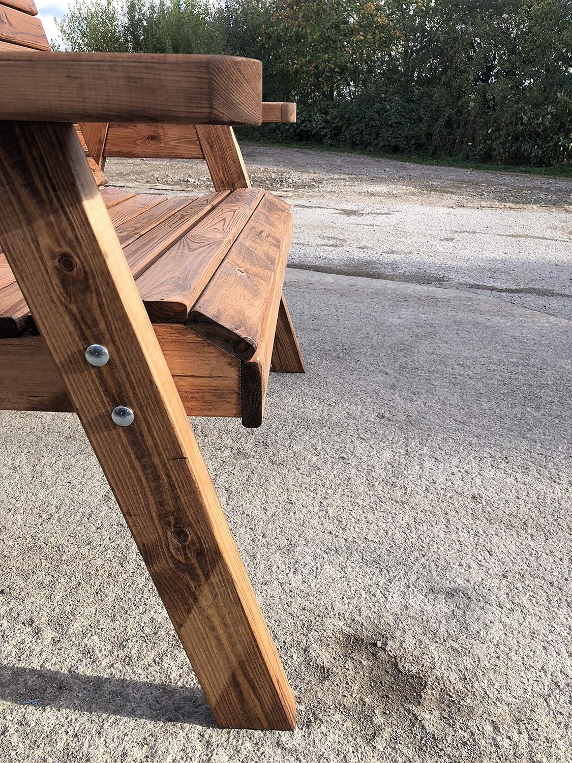 4FT Wooden Garden Bench 2 Seater Patio Outdoor Seat