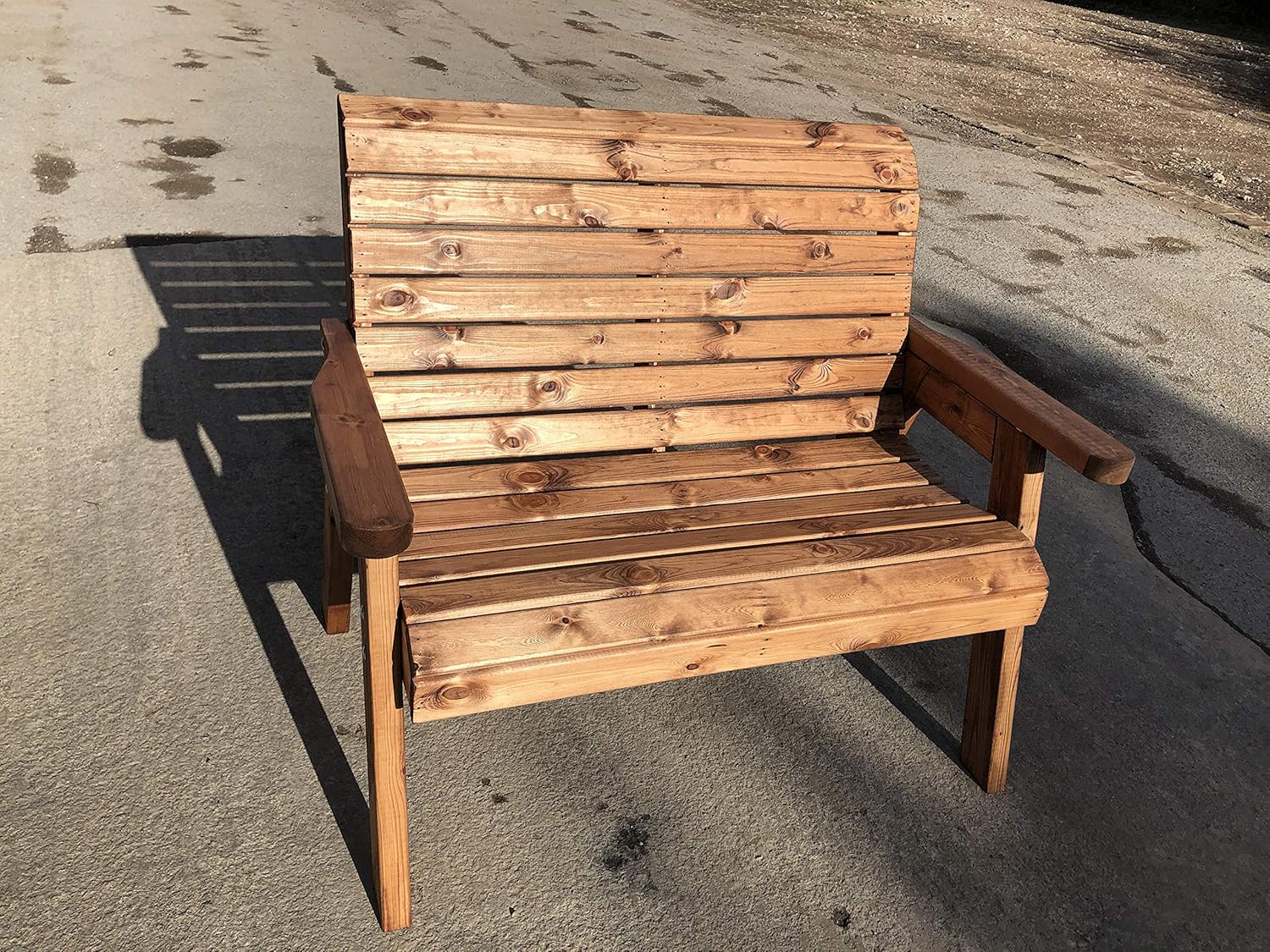 4FT Wooden Garden Bench 2 Seater Patio Outdoor Seat