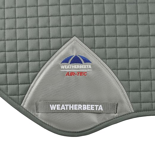 Grey Large Jump Saddle Pad with Breathable Air Mesh Spine