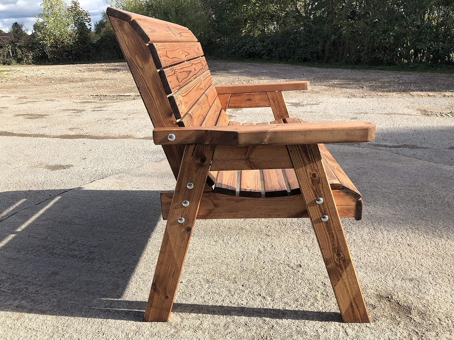 4FT Wooden Garden Bench 2 Seater Patio Outdoor Seat