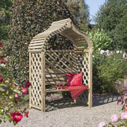 Wooden Garden Arbour Bench Pergola Double Seat Trellis
