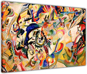 Abstract Canvas Wall Art Print Framed Modern Living Room Decor 41x31cm - Kwikley