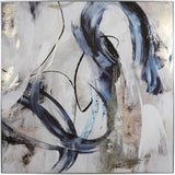 Abstract Framed Canvas Wall Art 80x80cm Gold Foil