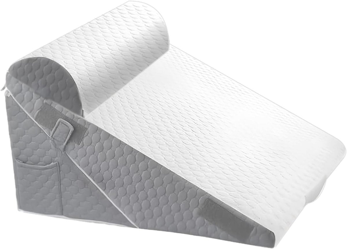 Adjustable Bed Wedge Pillow Back Support Memory Foam Reading Sleep Aid - Kwikley