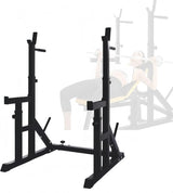 Adjustable Power Rack Squat Rack Home Gym 400KG Capacity Alloy Steel