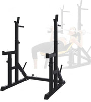 Adjustable Power Rack Squat Rack Home Gym 400KG Capacity Alloy Steel - Kwikley