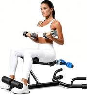 Adjustable Squat Machine Glutes Trainer Leg Workout 300lb Capacity - Kwikley