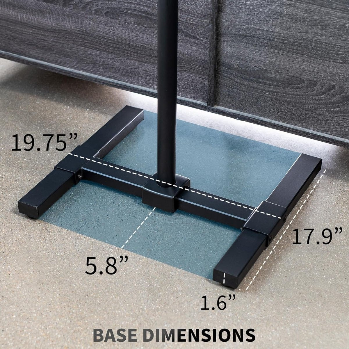 Adjustable TV Floor Stand 13–50” Tilt Mount Display Bracket Stable Base - Kwikley