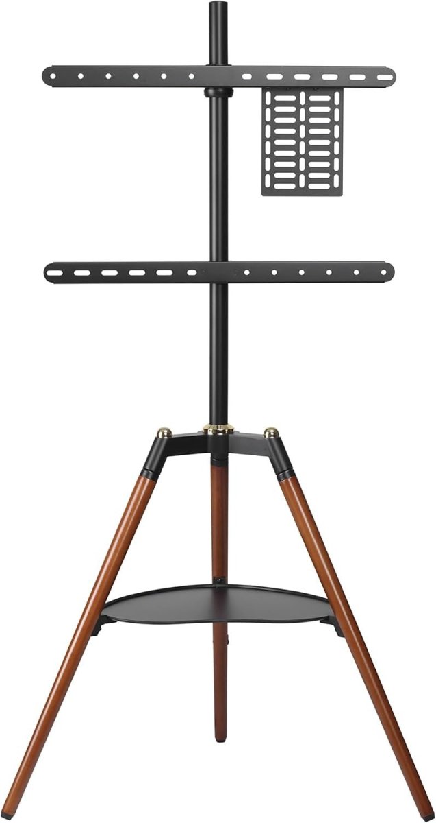 Adjustable TV Stand for 45-65" LED LCD Screens | 140° Swivel, Floor Mount - Kwikley