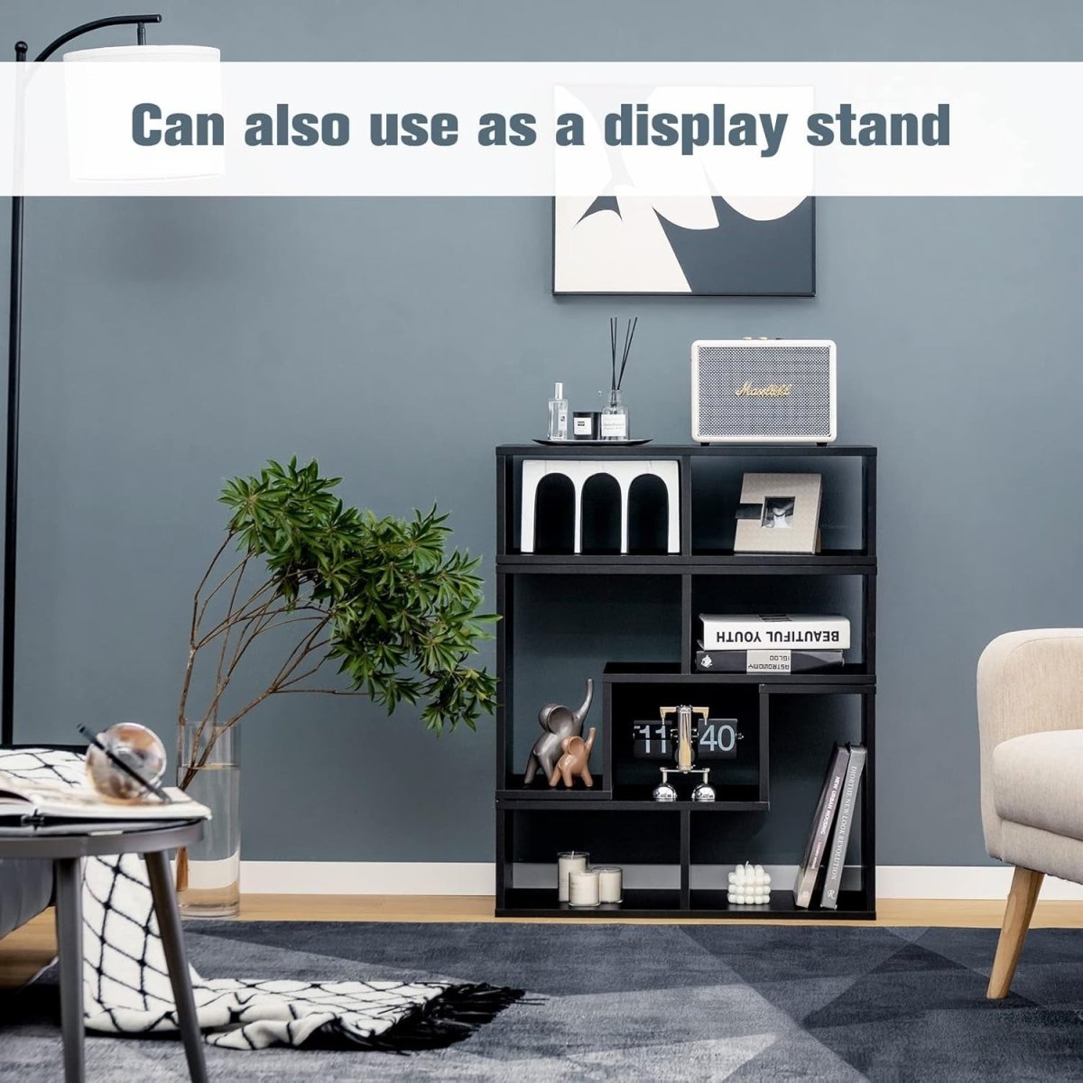 Adjustable TV Stand up to 65" | Modular Media Storage Shelf | Living Room - Kwikley