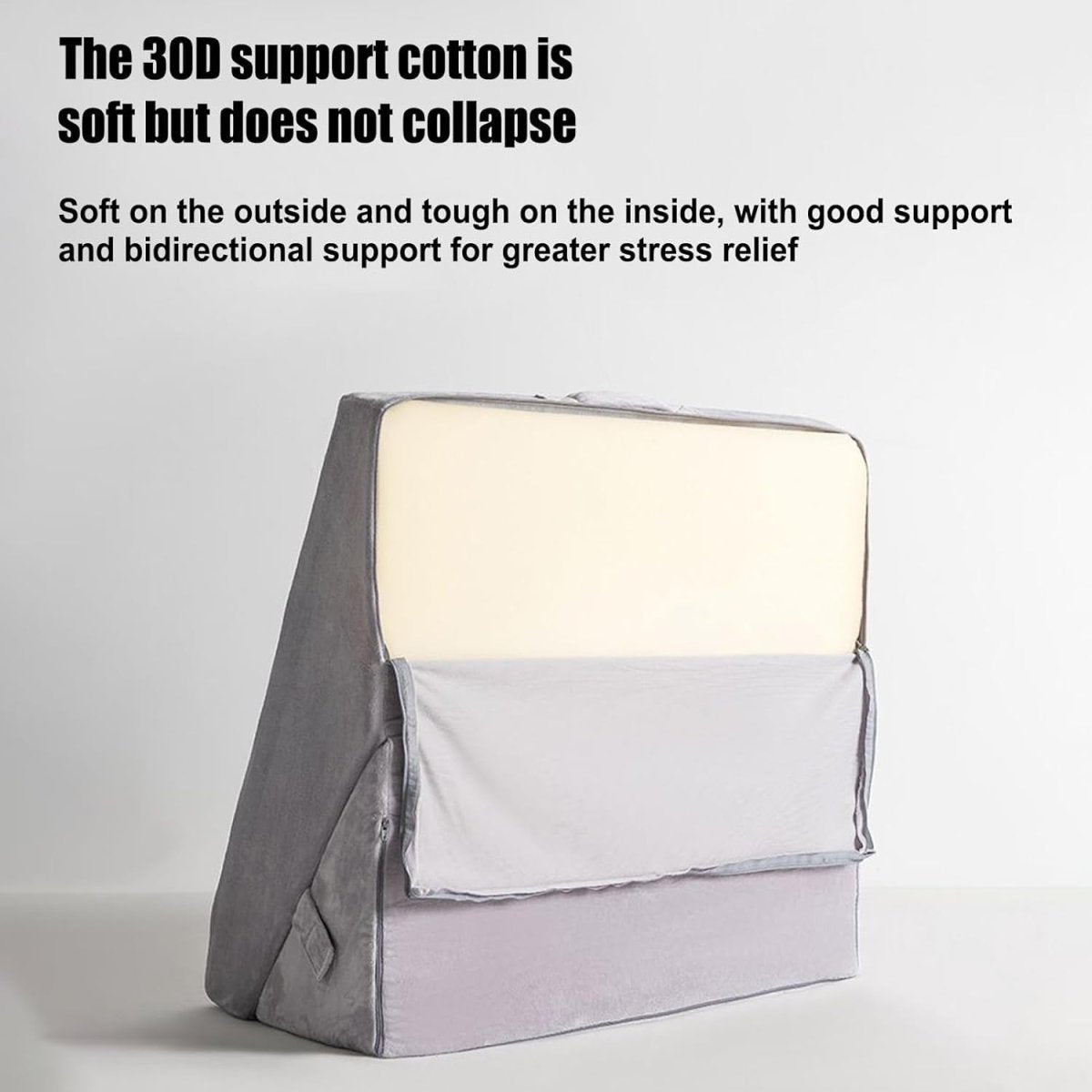 Adjustable Wedge Pillow 5 - in - 1 Ergonomic Support for Sleeping & Reading - Kwikley