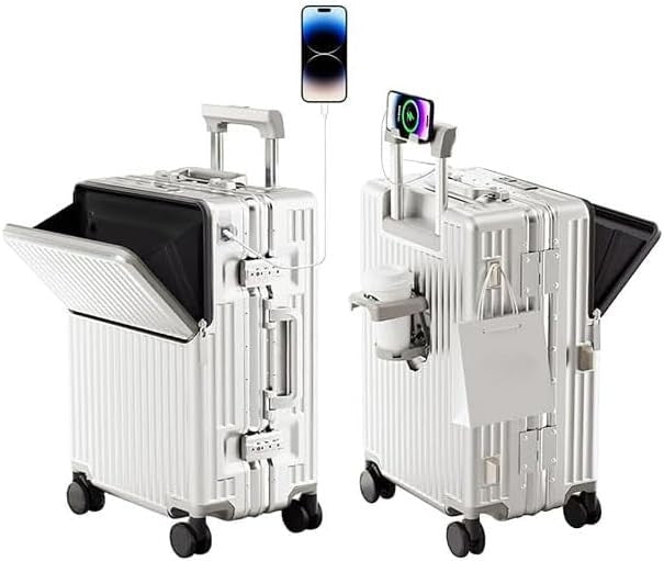 Airline Cabin Suitcase 20 Inch PC Hard Shell Aluminium Frame TSA Wheels - Kwikley