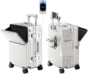 Airline Cabin Suitcase 20 Inch PC Hard Shell Aluminium Frame TSA Wheels - Kwikley