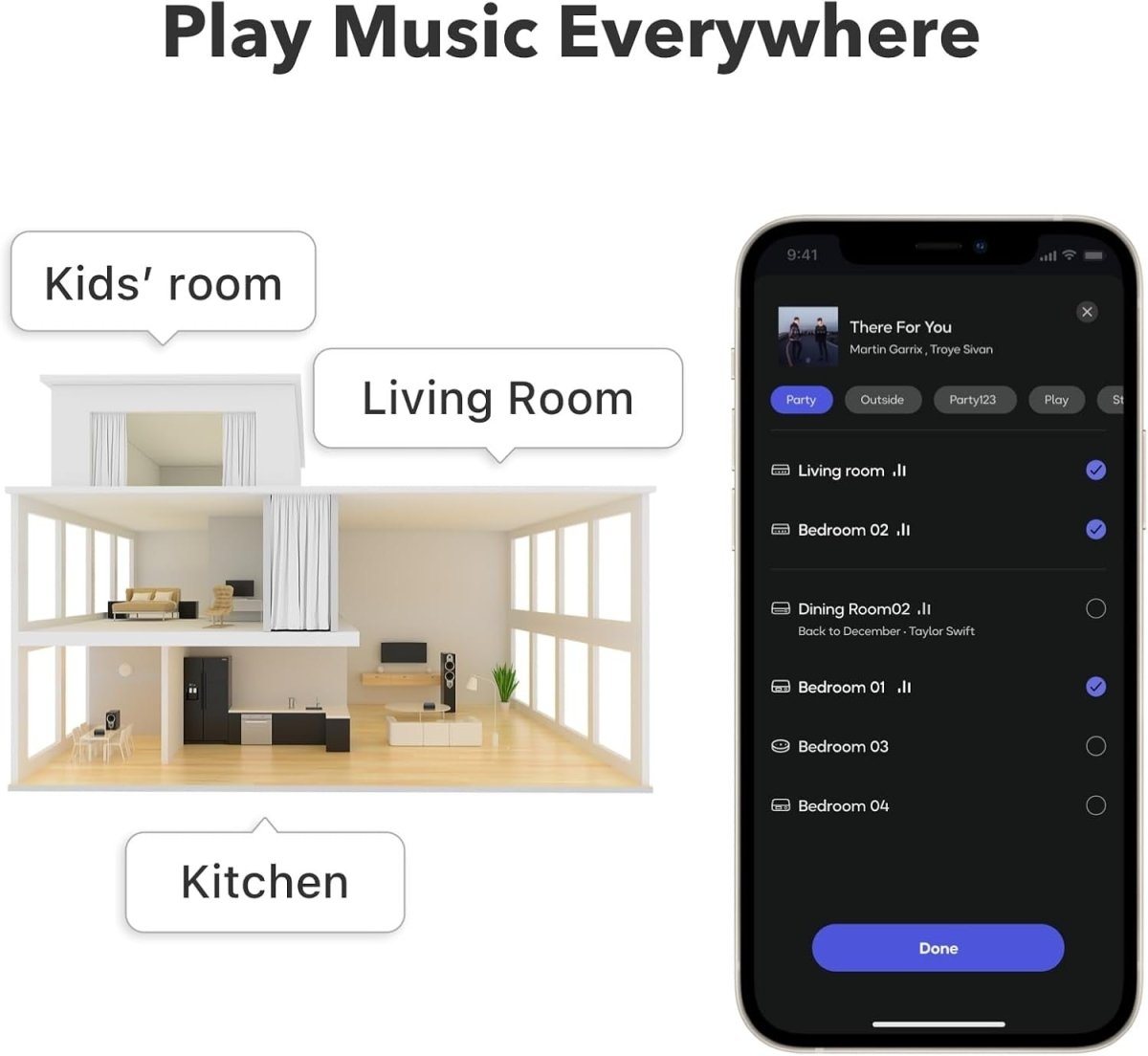 AirPlay 2 Hi - Res Audio Streamer DAC Alexa Google Cast WiFi - Kwikley