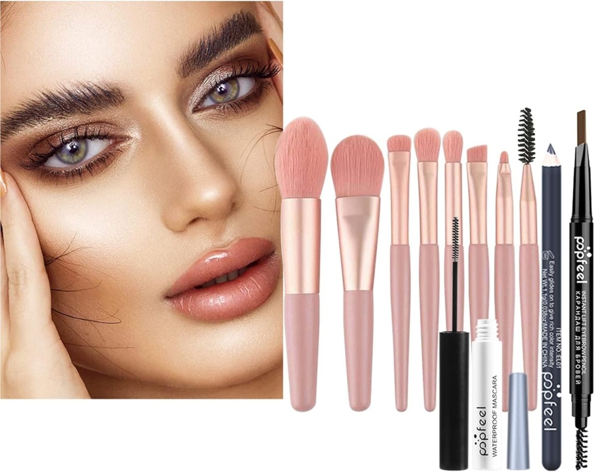 All In One Makeup Kit Christmas Gift Set Palette & Brushes - Kwikley
