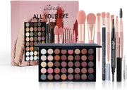 All In One Makeup Kit Christmas Gift Set Palette & Brushes - Kwikley
