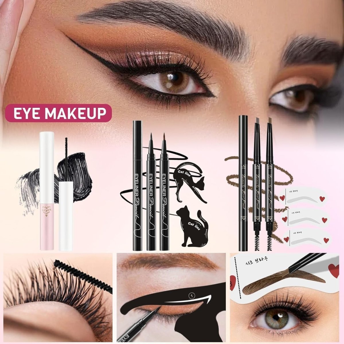 All In One Makeup Starter Kit Travel Set with Bag - Kwikley