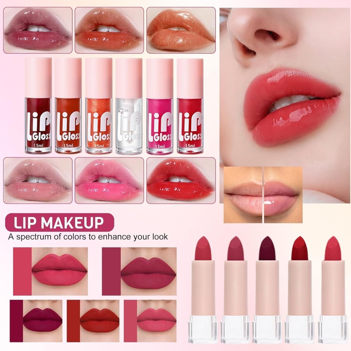 All In One Makeup Starter Kit Travel Set with Bag - Kwikley