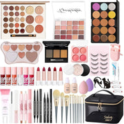 All In One Makeup Starter Kit Travel Set with Bag - Kwikley